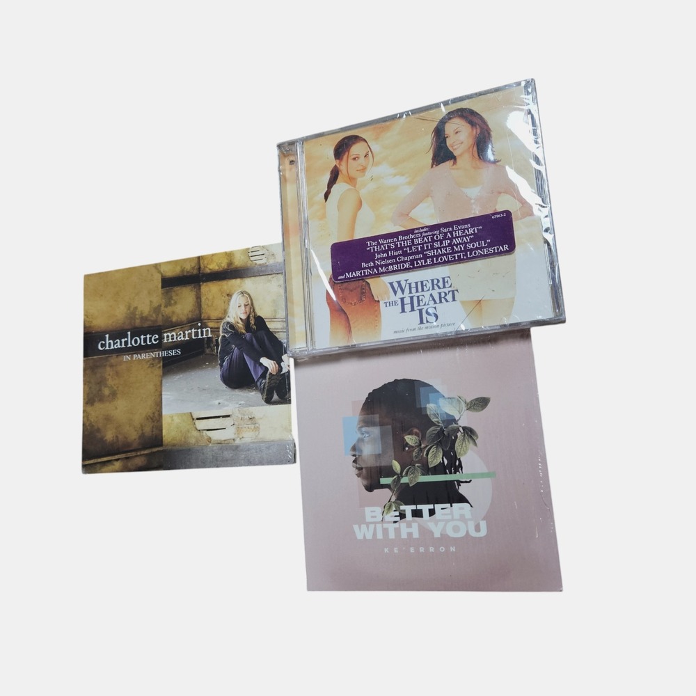 Lot of 3 Soundtrack Pop Rock R&B CDs - Charlotte‎ Martin, Ke'Erron Sealed